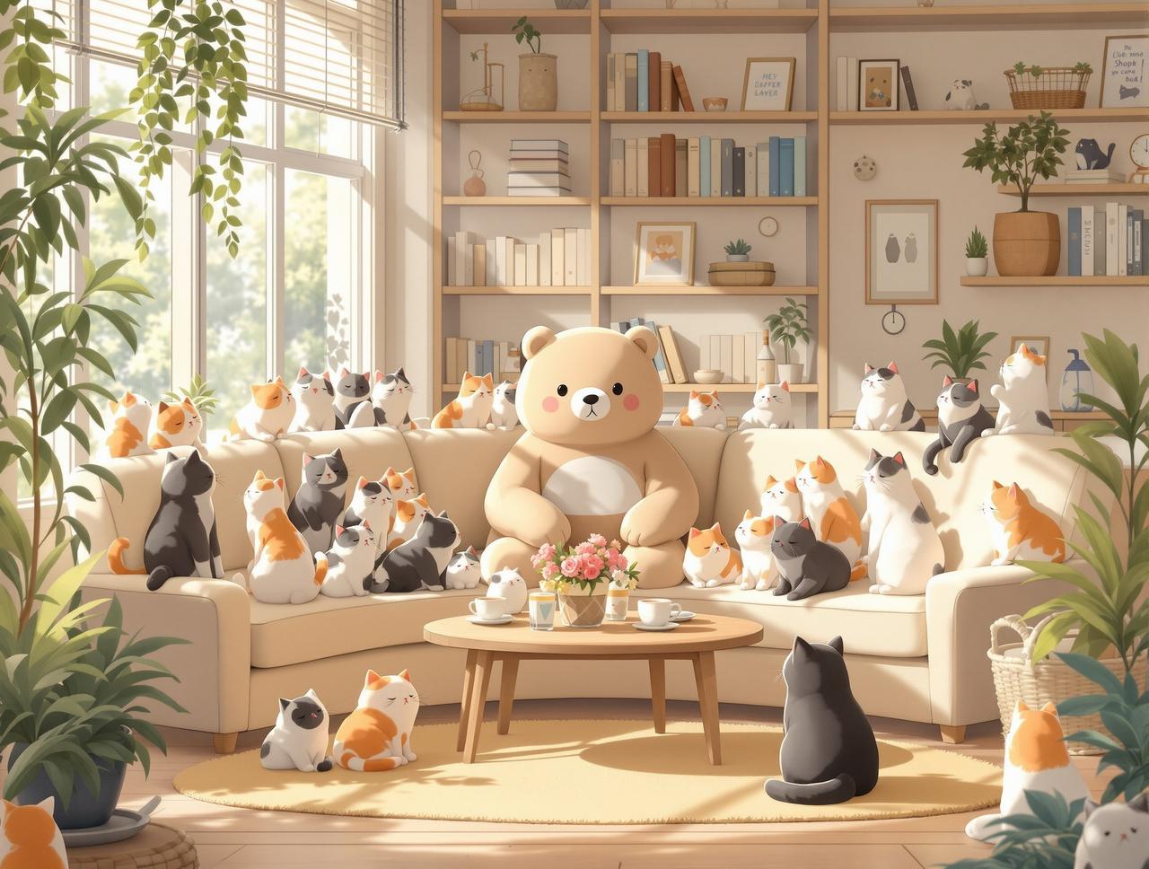 河马剧场免费版猫咪咖啡馆日记 - 街角一家小小的猫咪咖啡馆，六只性格迥异的猫咪和温柔的店长，用一杯咖啡的时间治愈每位客人。